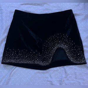 Black bedazzled skirt